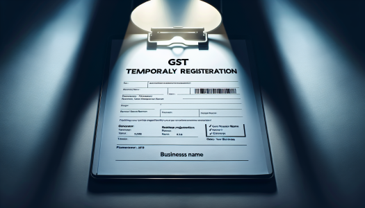GST TEMPORARY REGISTRATION